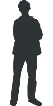 Silhouetteof Standing Man