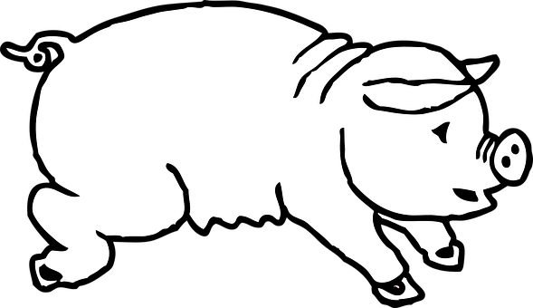 Silhouetteofa Pig
