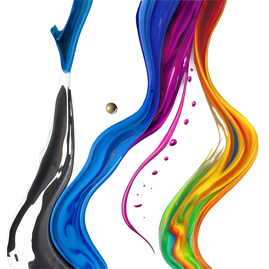 Silk Paint Flow Png Hbj48