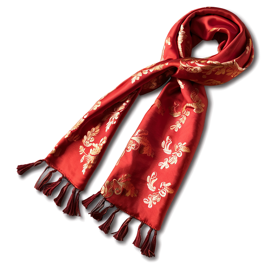 Silk Red Scarf Png 98