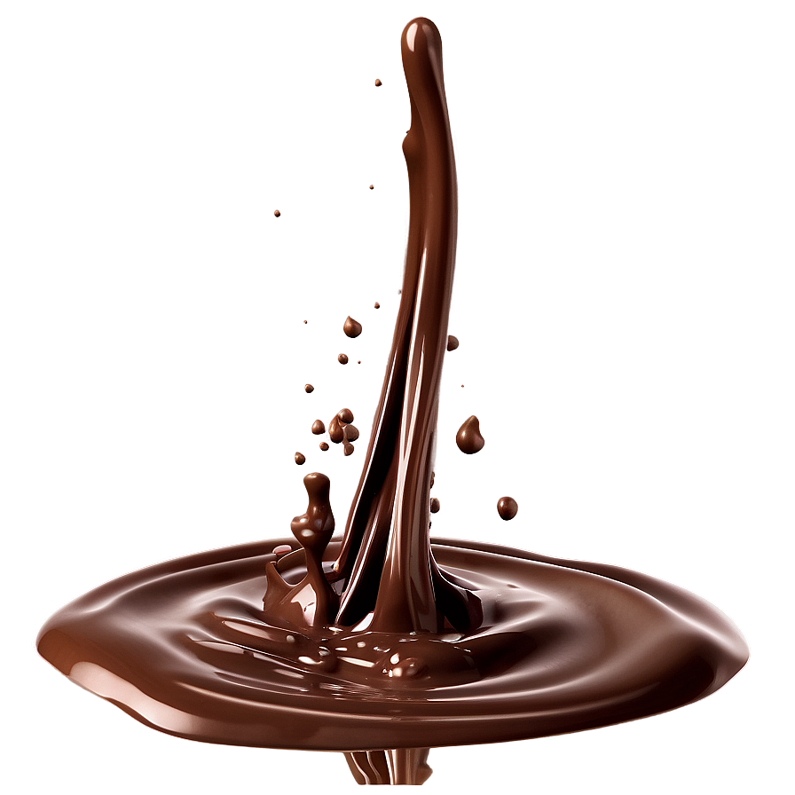 Silky Chocolate Splash Png 26