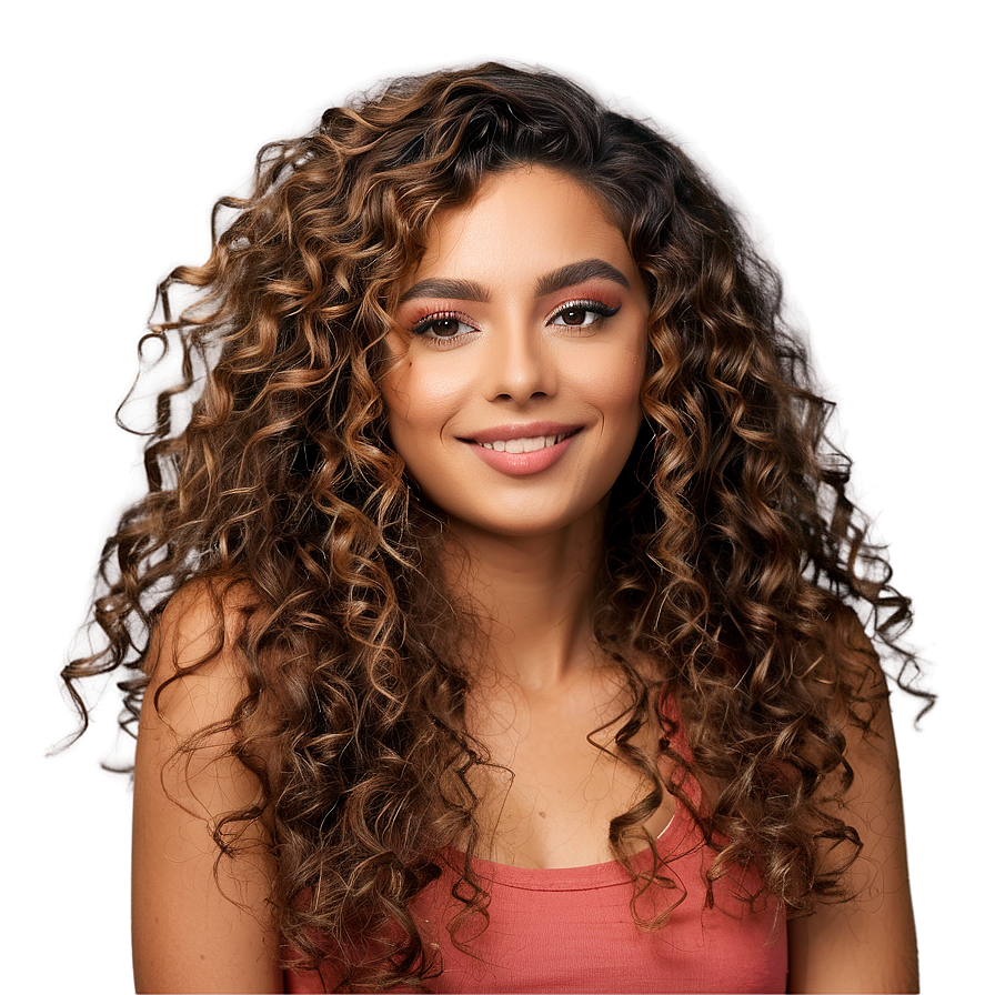 Silky Curly Hair Flow Png Fxh