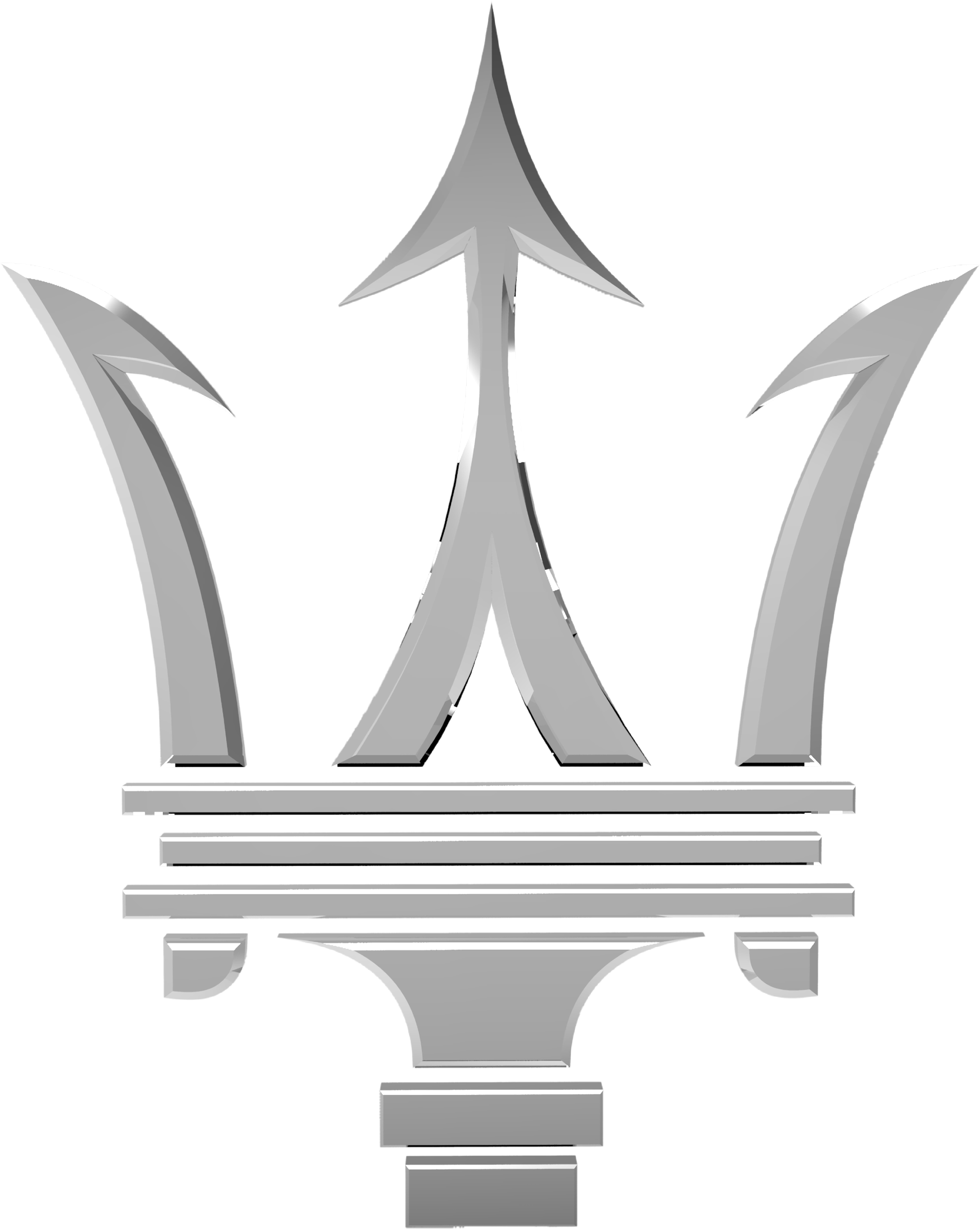 Silver Automotive Emblem Logo