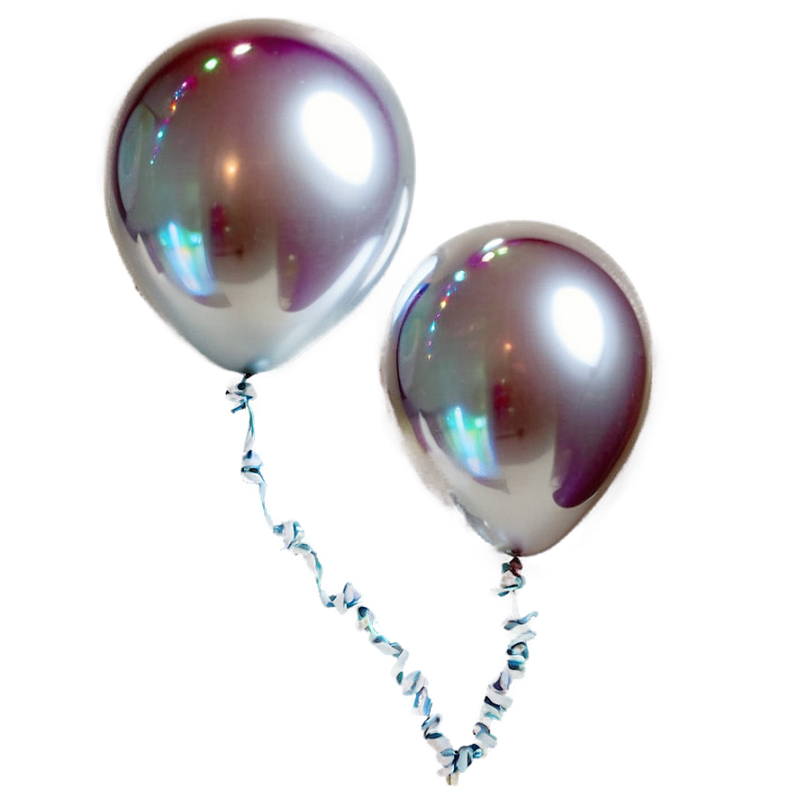 Silver Balloons Png 05042024