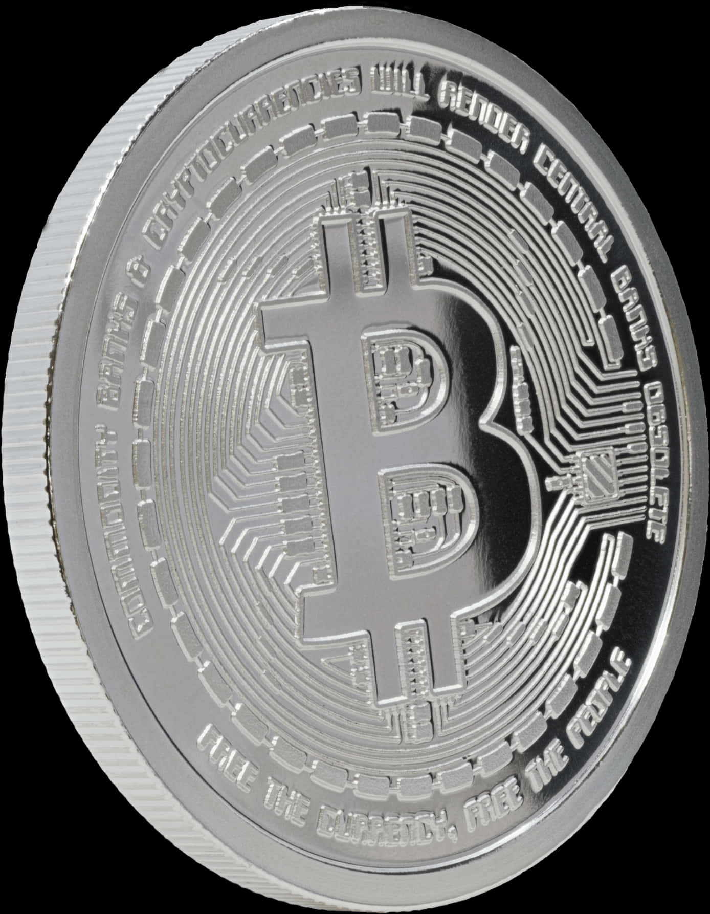 Silver Bitcoin Commemorative Coin