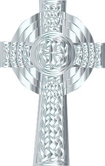 Silver Celtic Cross Design