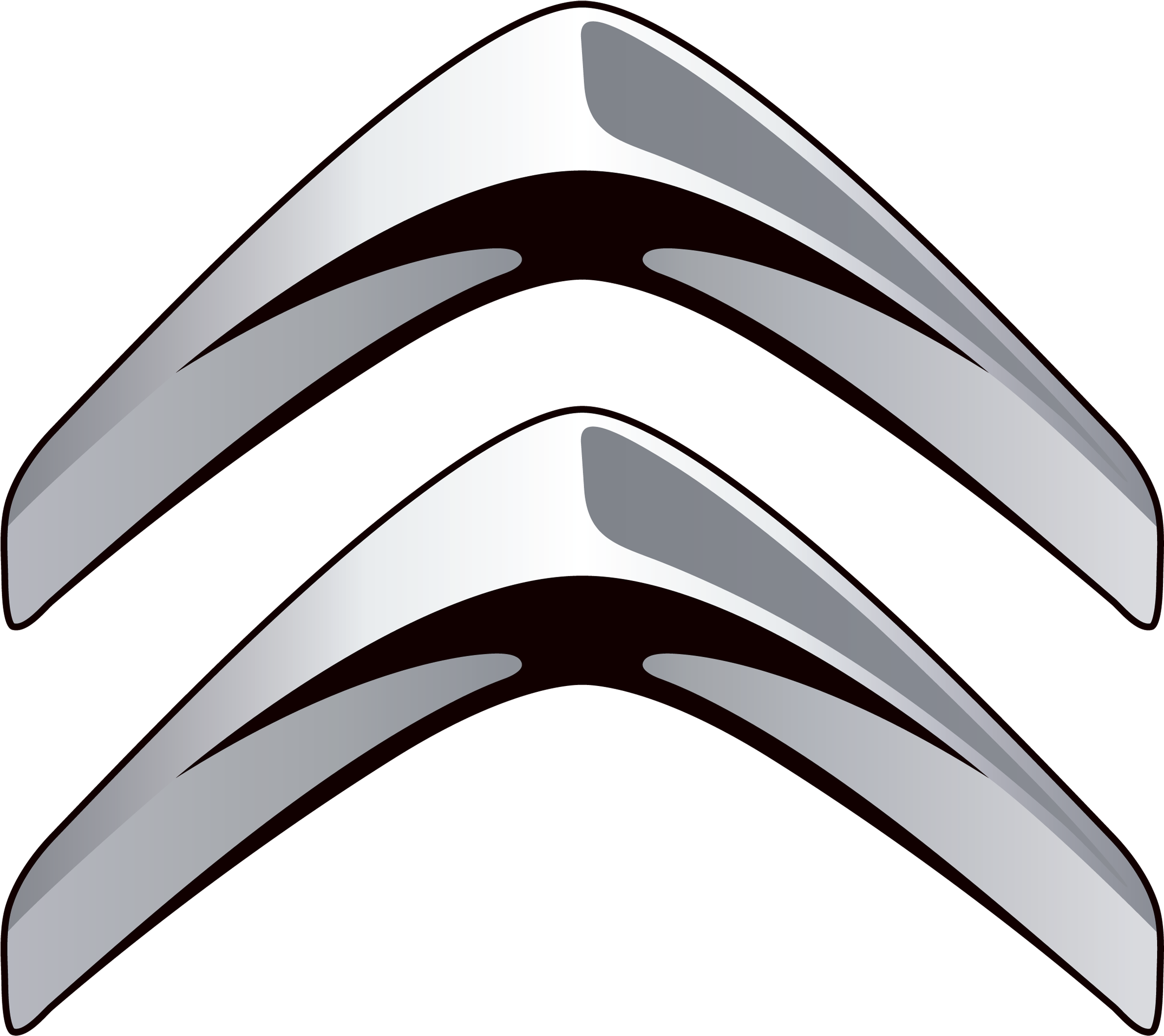 Silver Chevron Car Logo