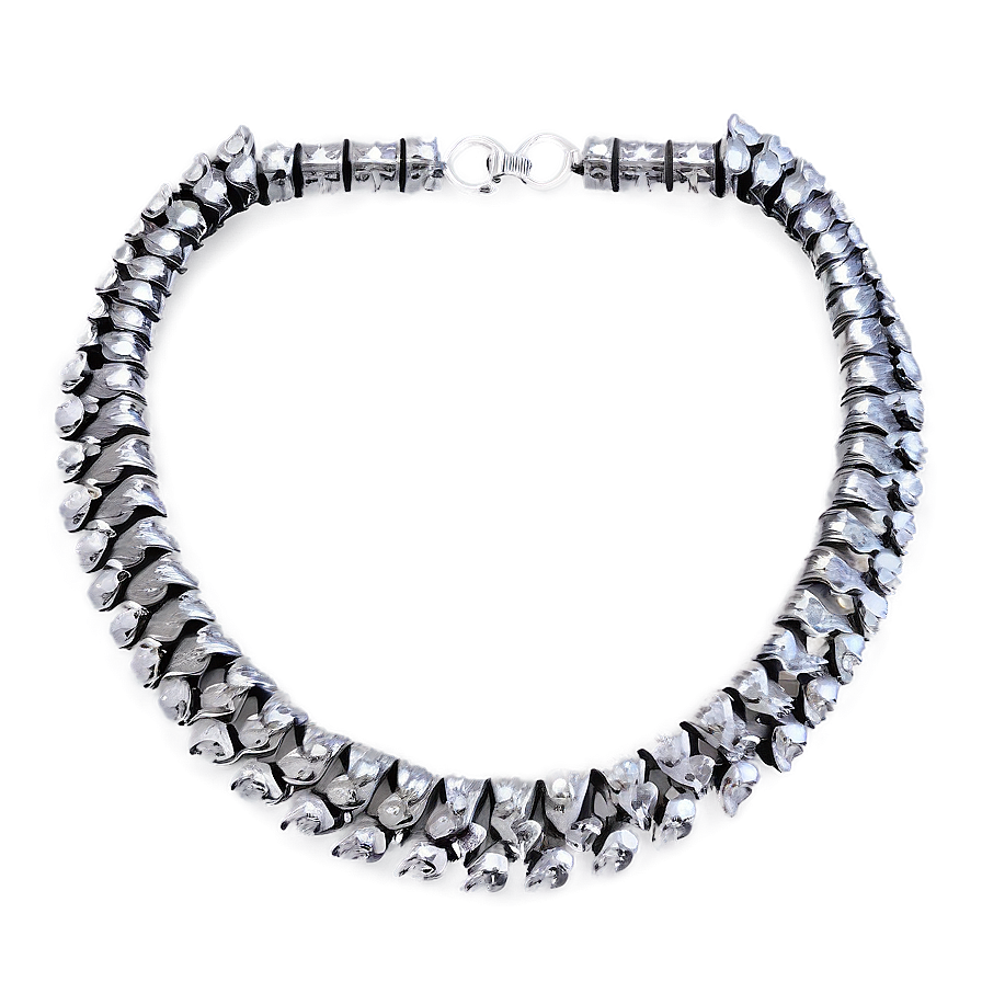 Silver Collar Necklace Png 22