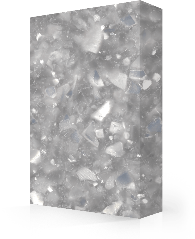 Silver Crystal Texture Cube