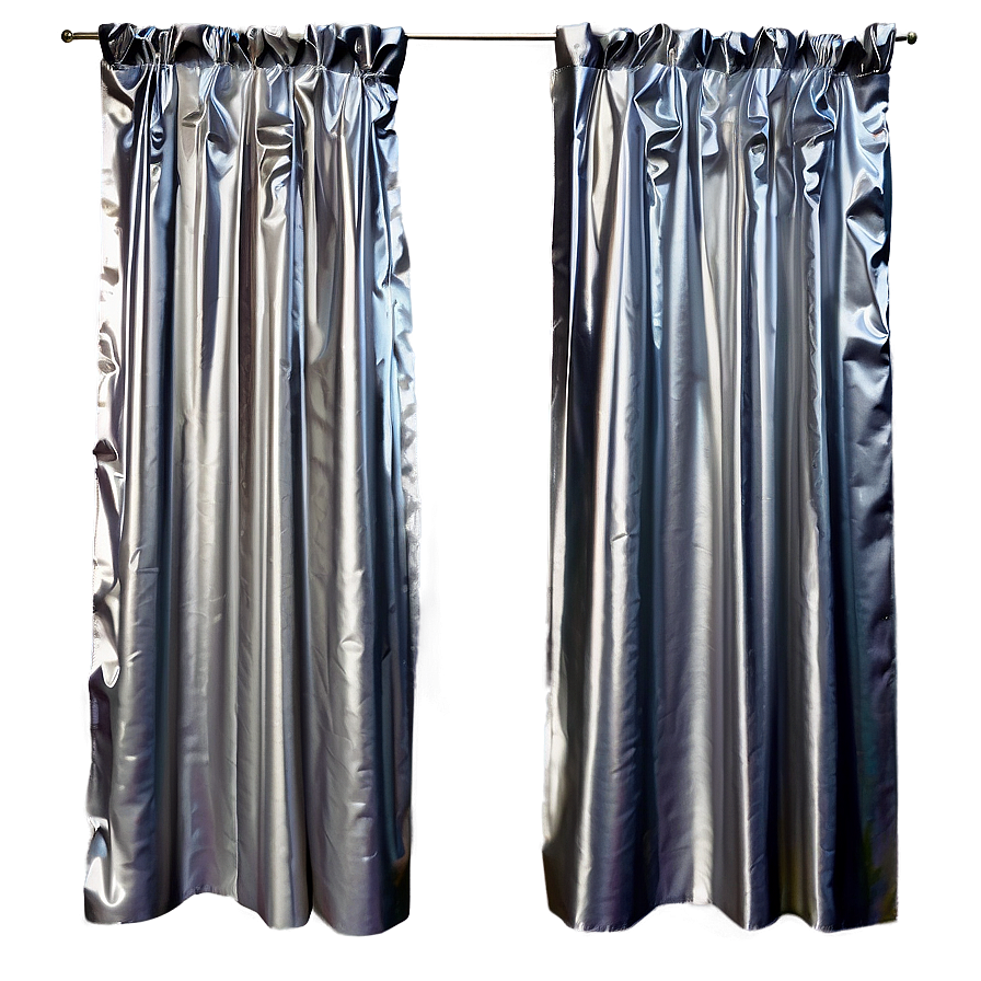 Silver Curtains Png Slu