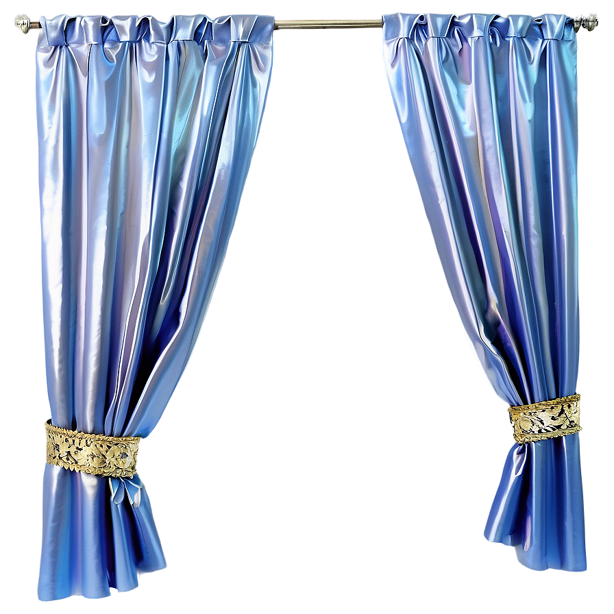 Silver Curtains Png Stl