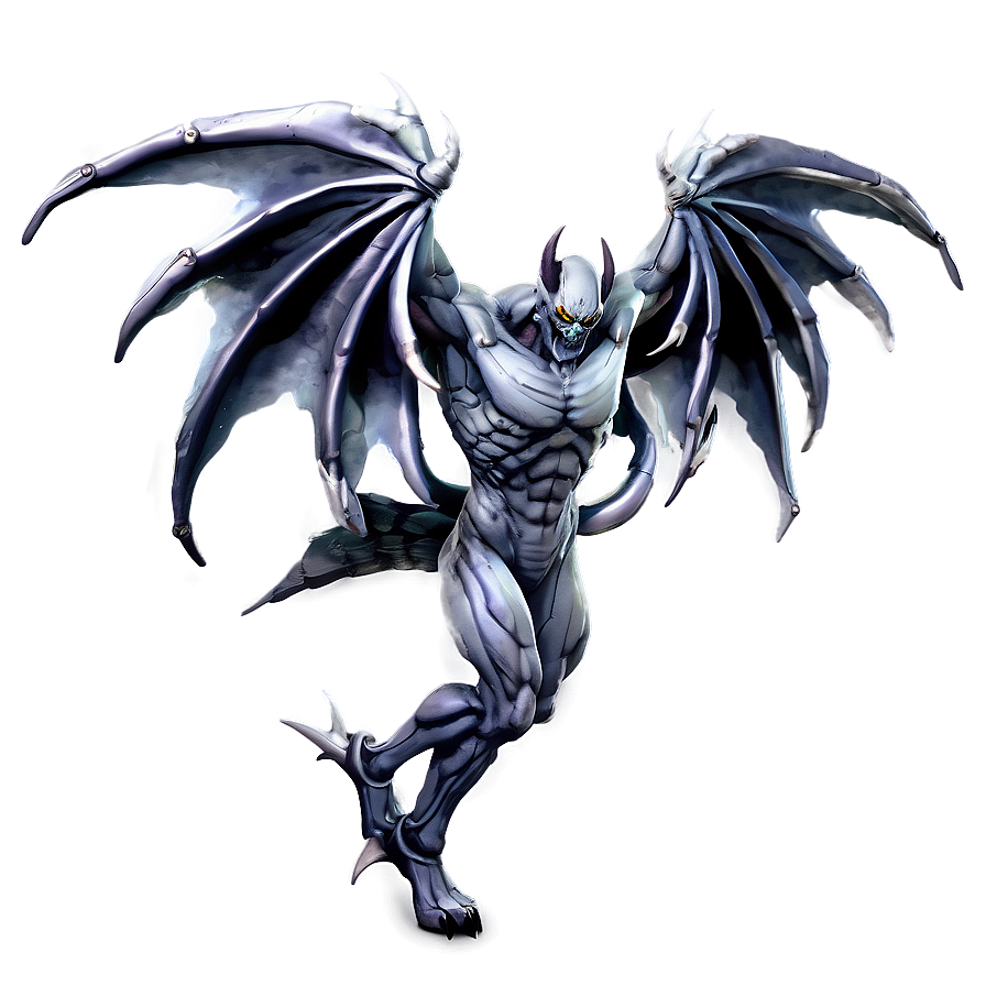 Silver Demon Wings Png 06262024