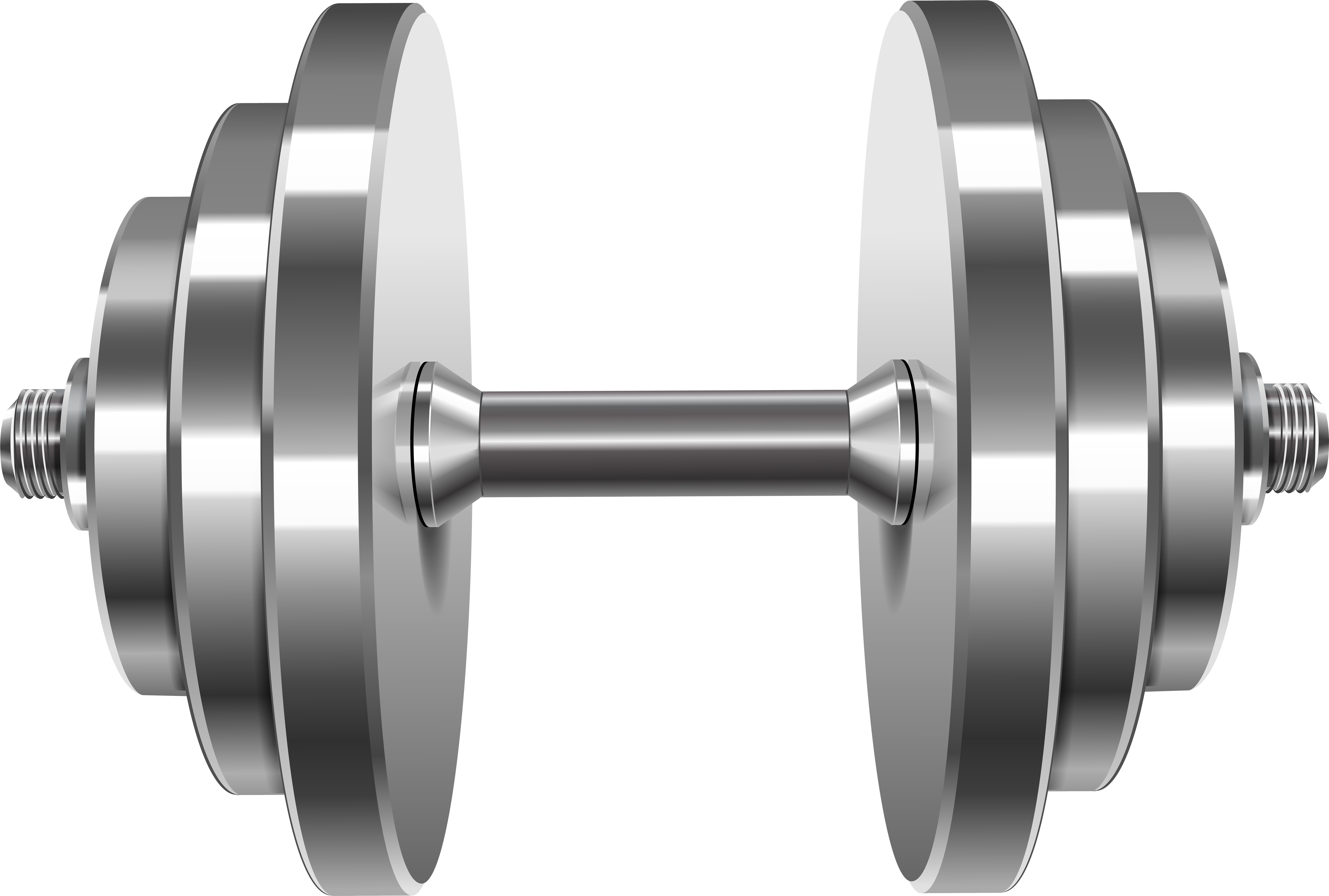 Silver Dumbbell Exercise Equipment