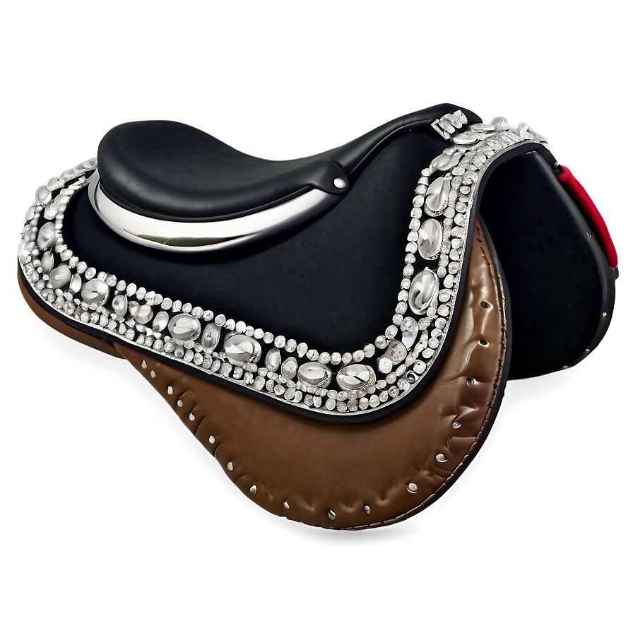 Silver Embellished Saddle Png 06292024