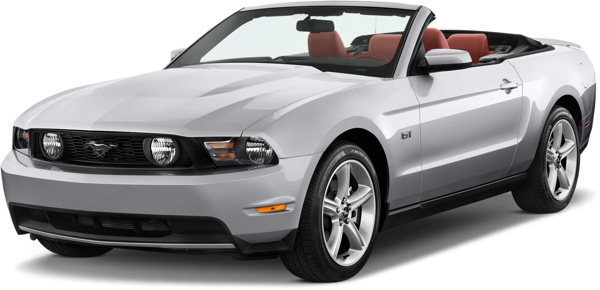 Silver Ford Mustang G T Convertible