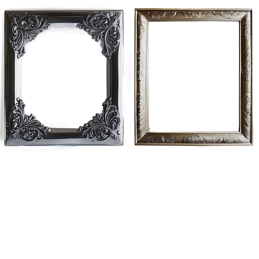 Silver Frame Design Png Tjc