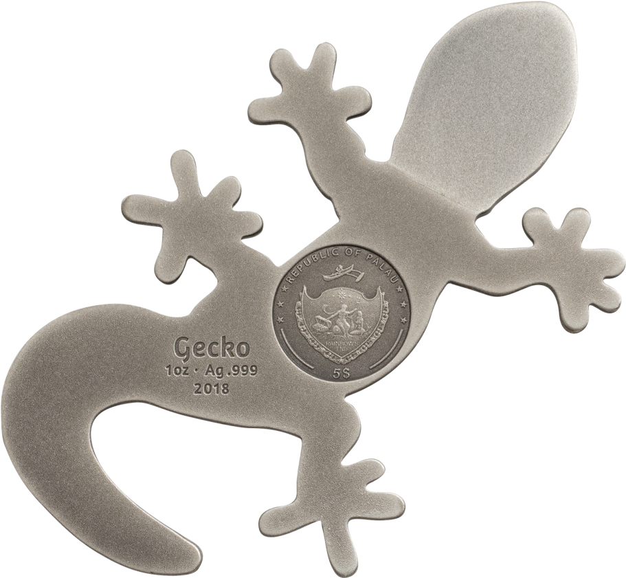 Silver Gecko Coin2018