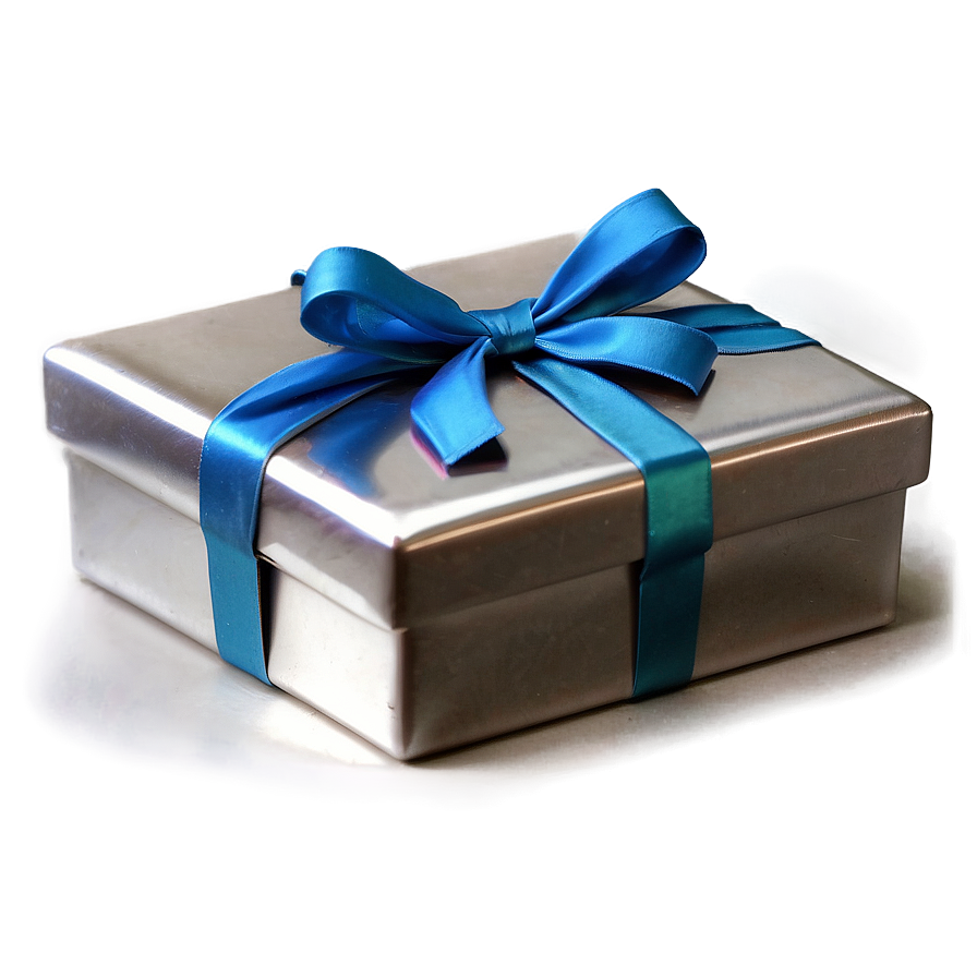 Silver Gift Box Png Nrg