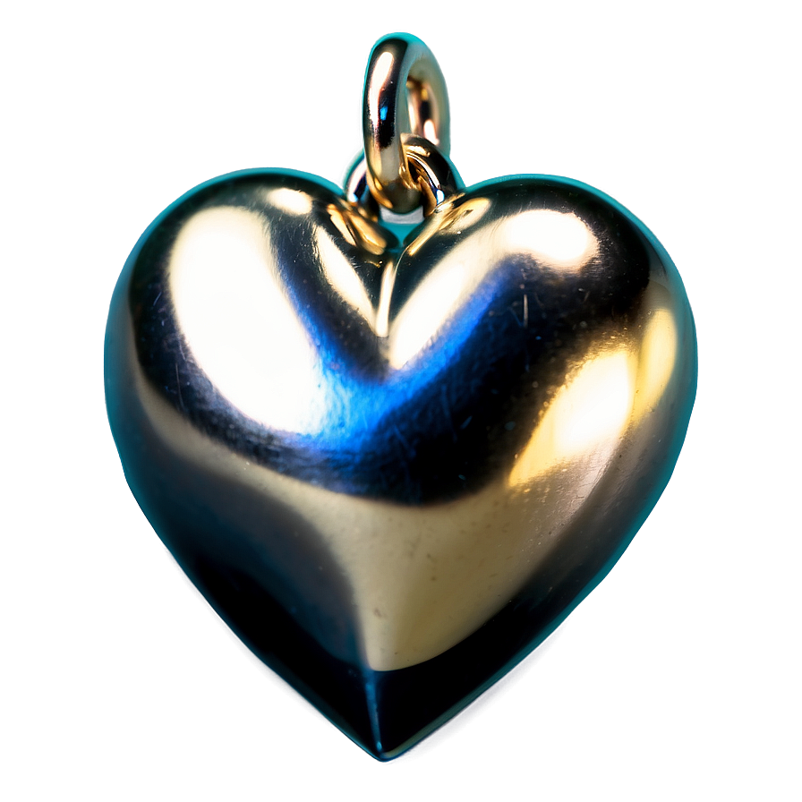 Silver Heart Charm Png Evi17