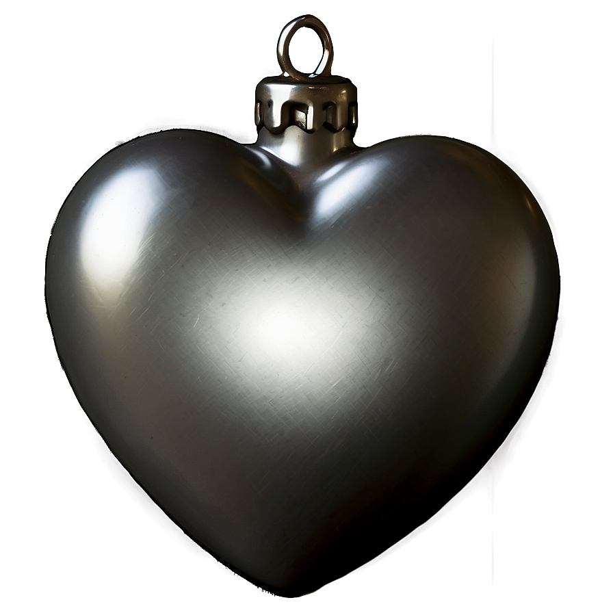 Silver Heart Pattern Png Emr78