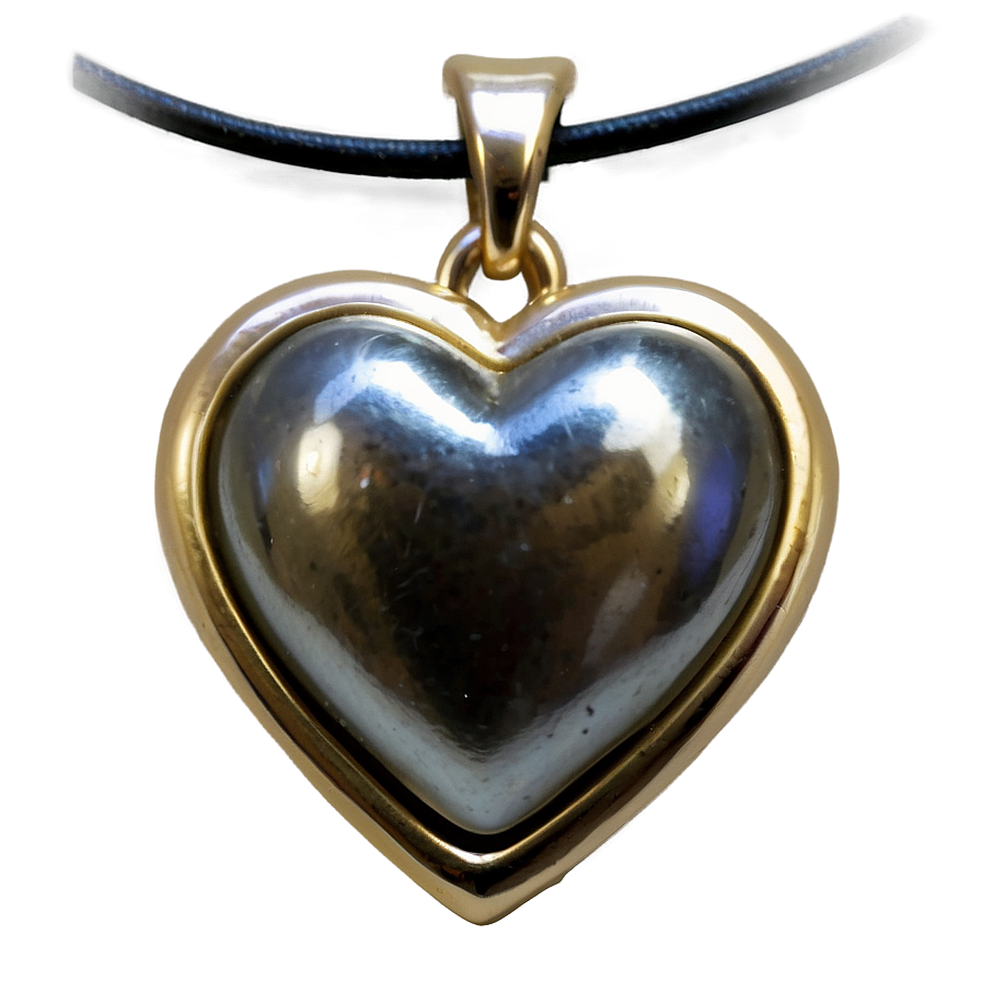 Silver Heart Pendant Png Qob76