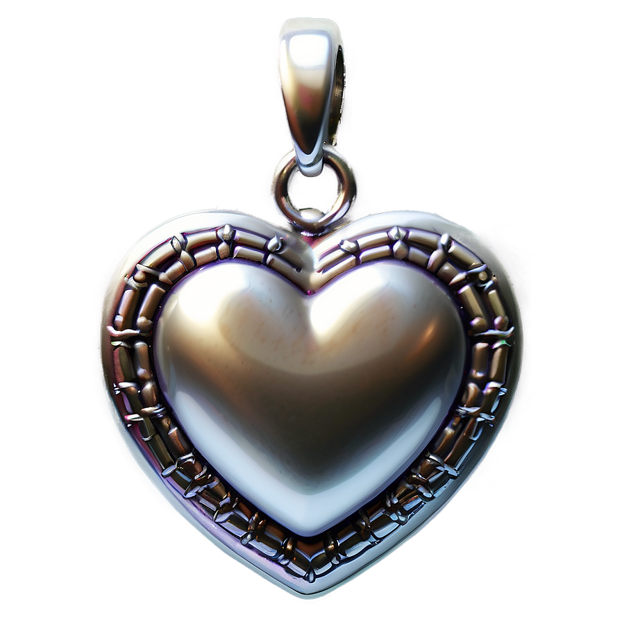 Silver Heart Png Pno