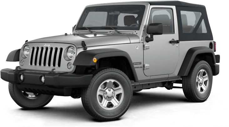 Silver Jeep Wrangler Sport S U V