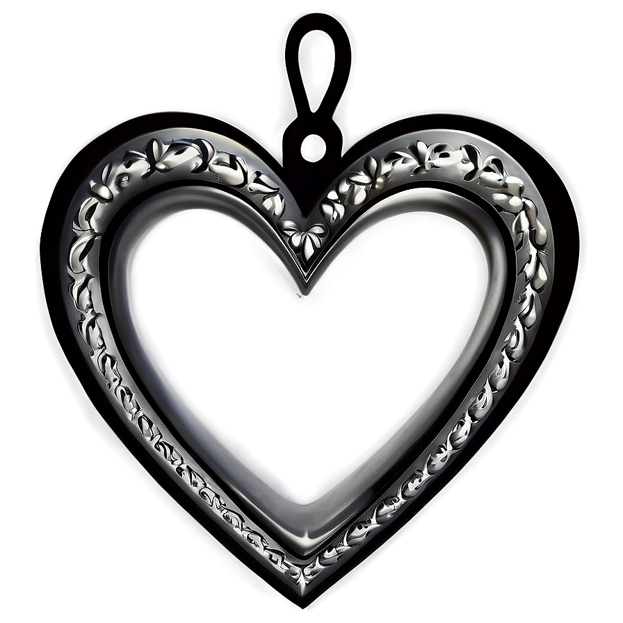 Silver Love Heart Png 29