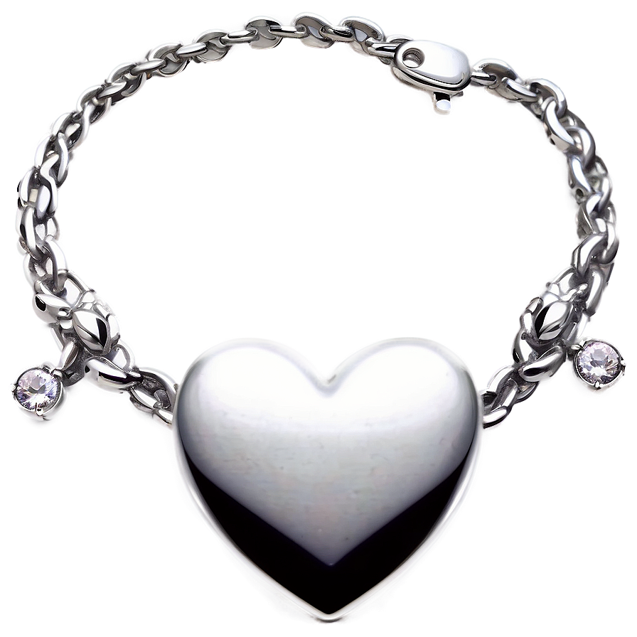 Silver Love Necklace Png Csc94