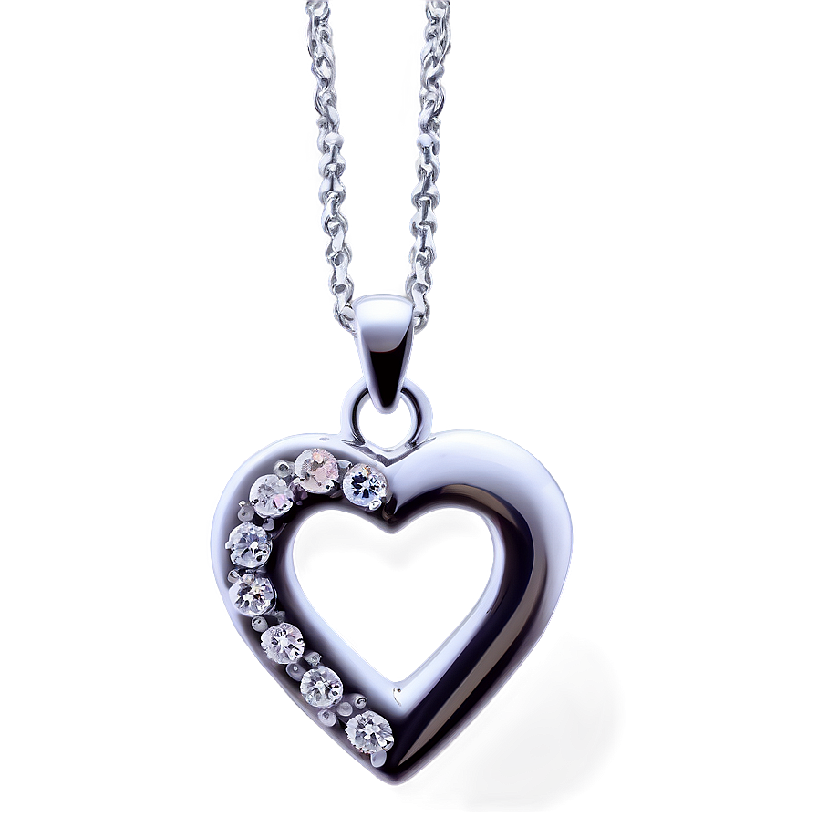 Silver Love Necklace Png Oiq