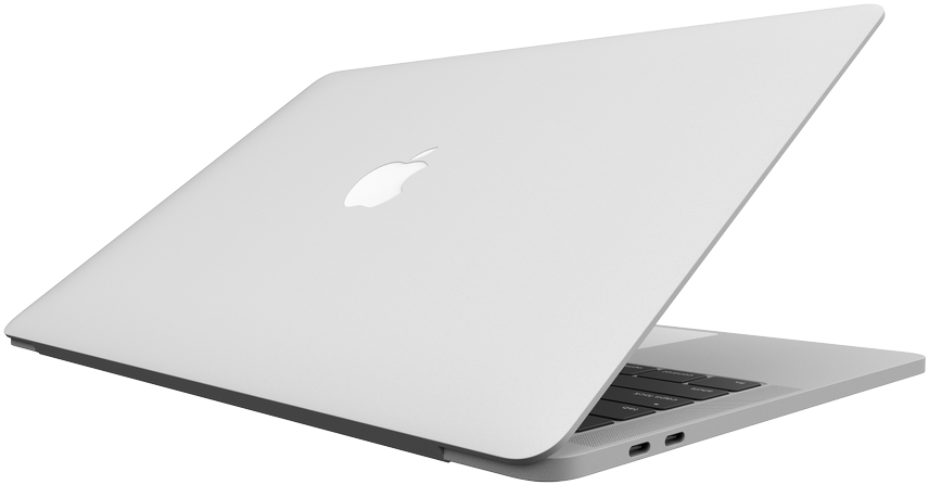 Silver Mac Book Closed Lid