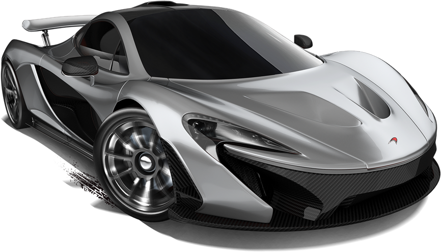 Silver Mc Laren Supercar Side View