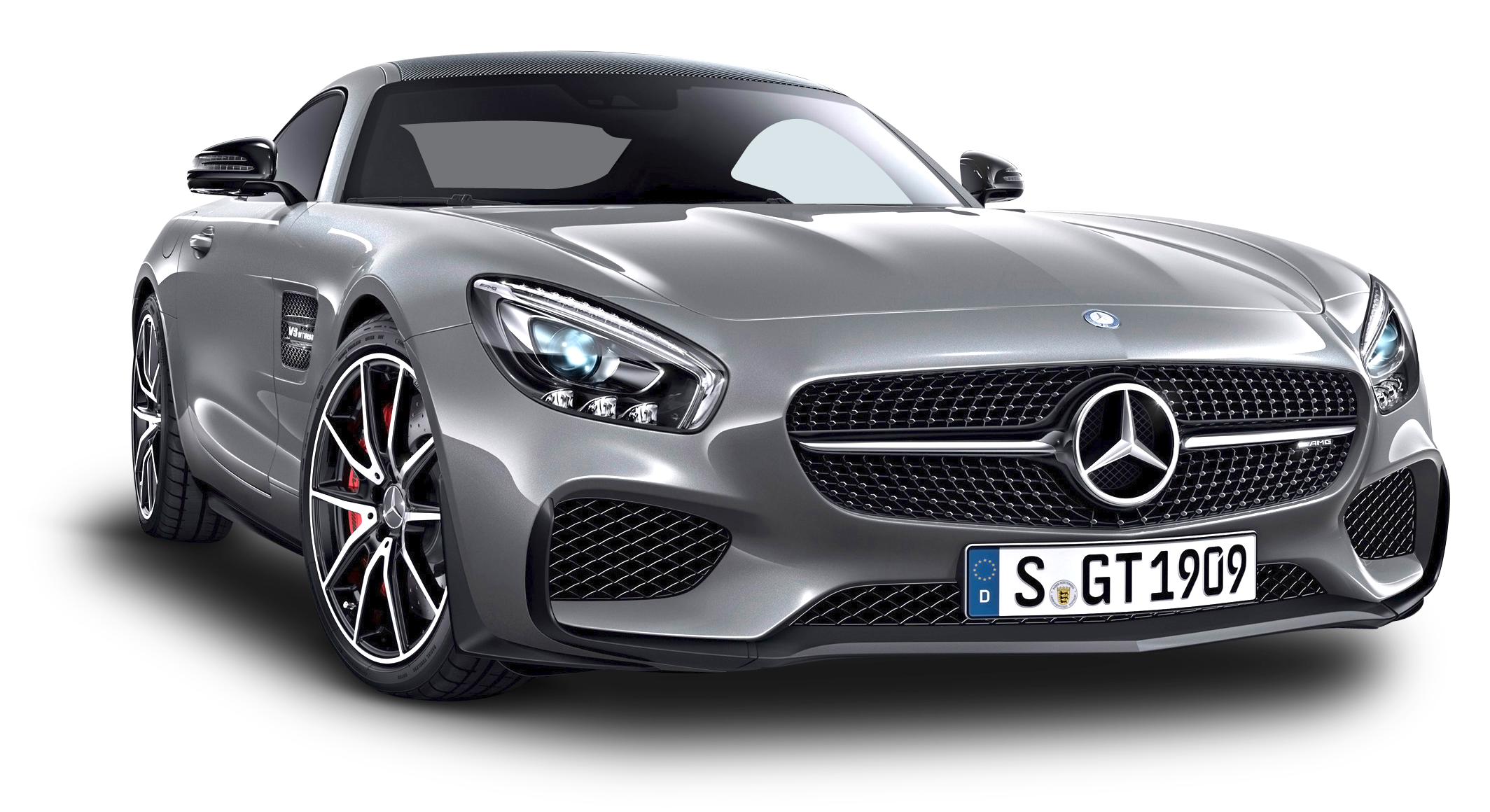 Silver Mercedes A M G G T Roadster