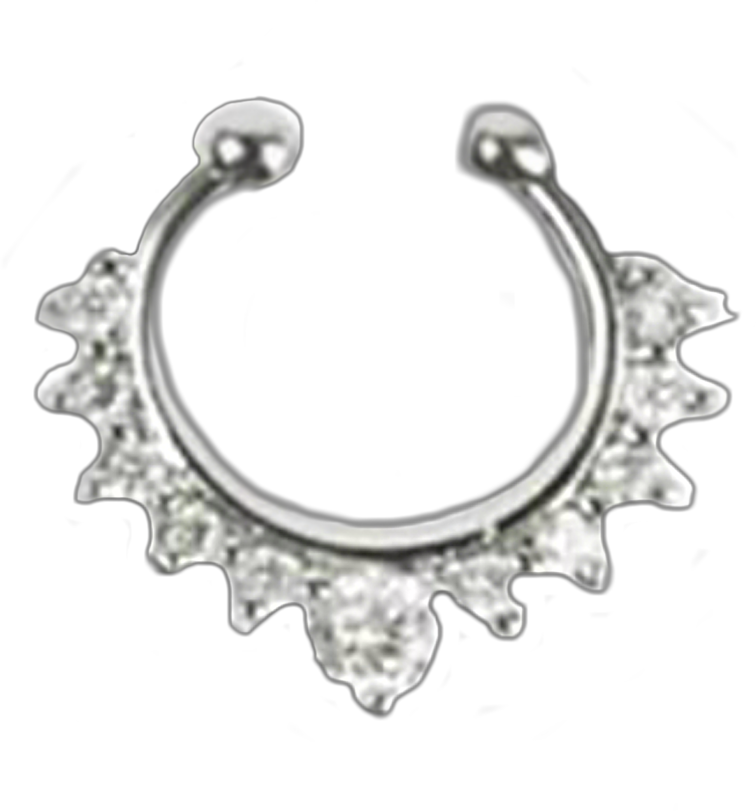 Silver Nose Ring Piercing Jewelry