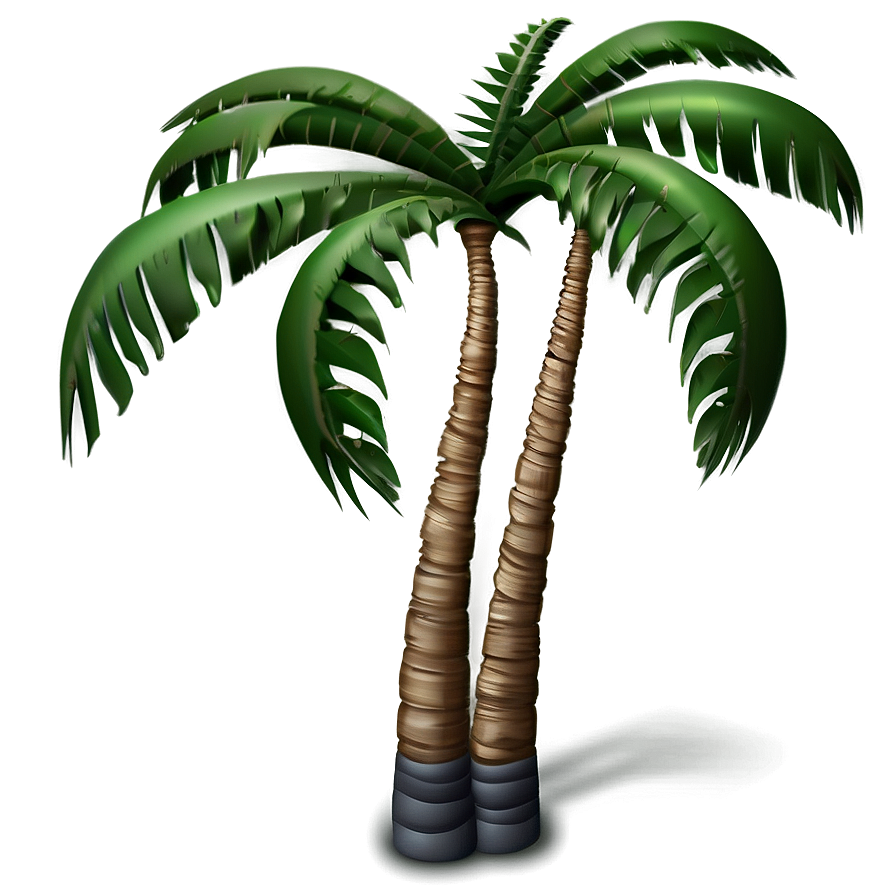 Silver Palm Tree Emoji Png Beb78