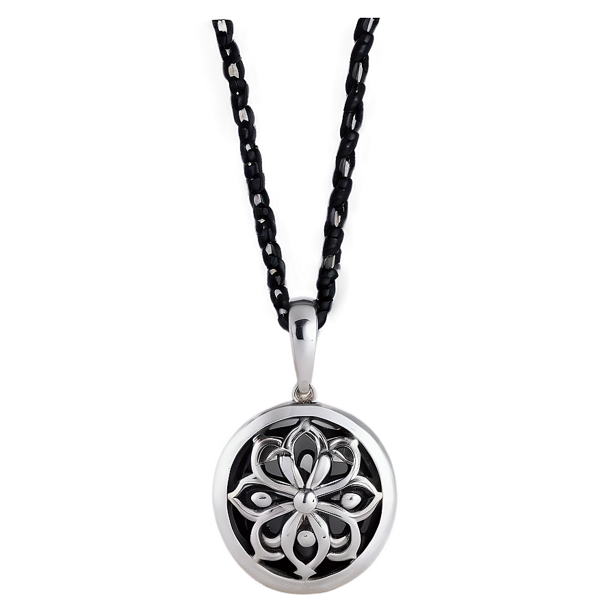 Silver Pendant Necklace Png Ion22