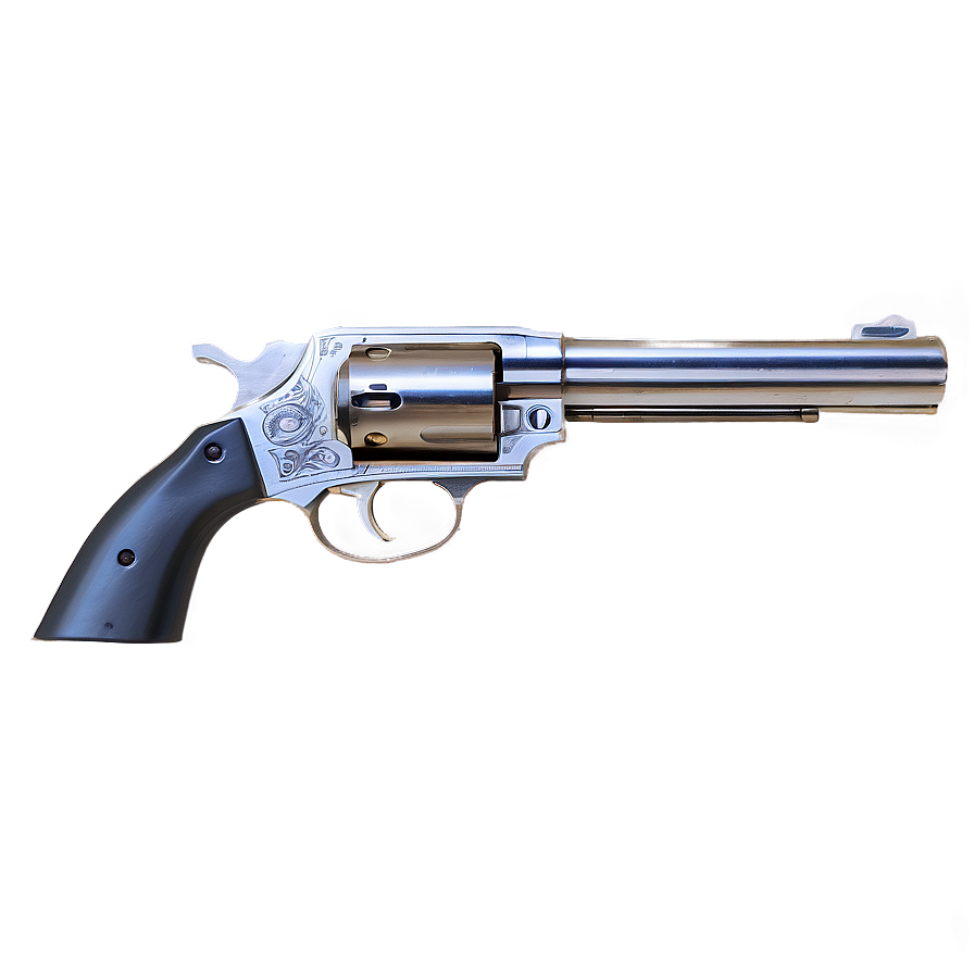 Silver Pistol Png 05242024