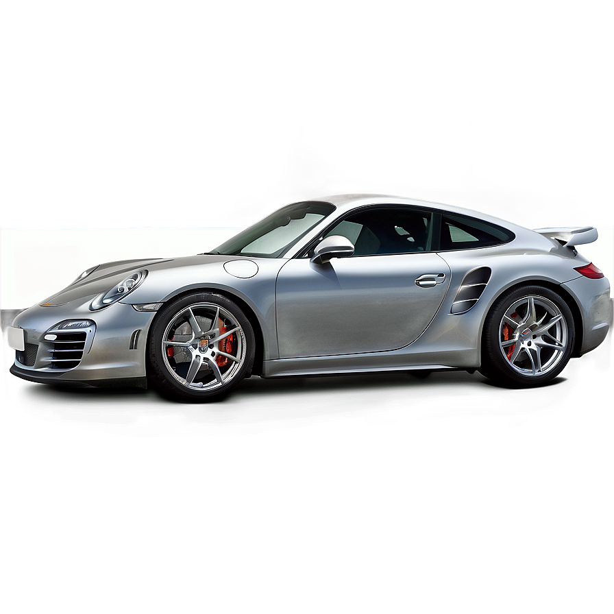 Silver Porsche Png 05062024