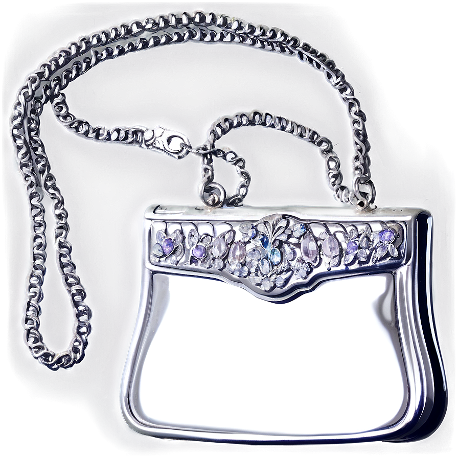 Silver Purse Png 05242024