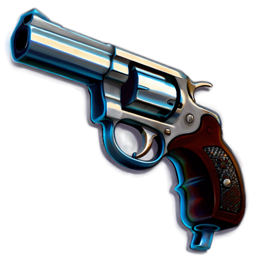 Silver Revolver Icon Png 05242024