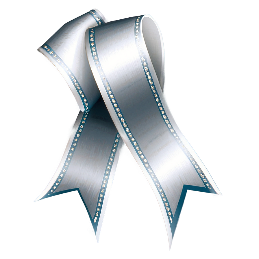 Silver Ribbon Streamer Png Kvv