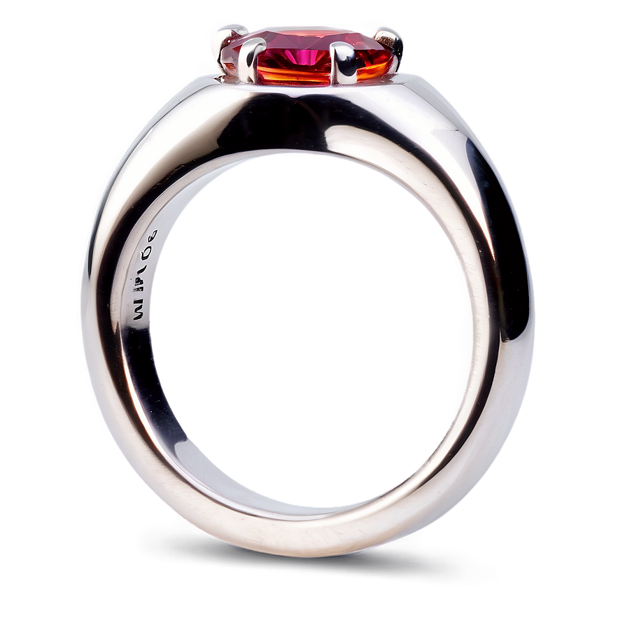 Silver Ring With Birthstone Png Fue