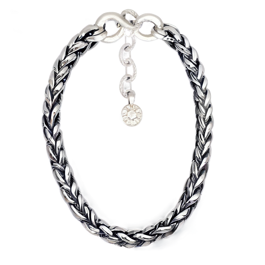 Silver Rope Necklace Png 95