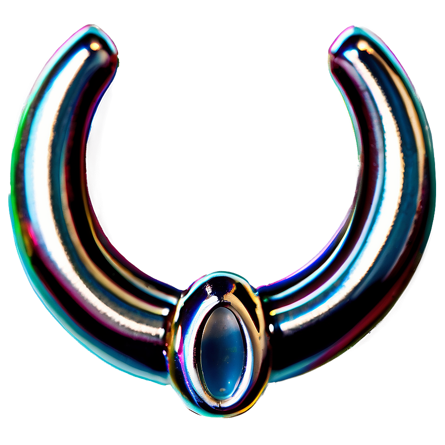 Silver Septum Piercing Png 14