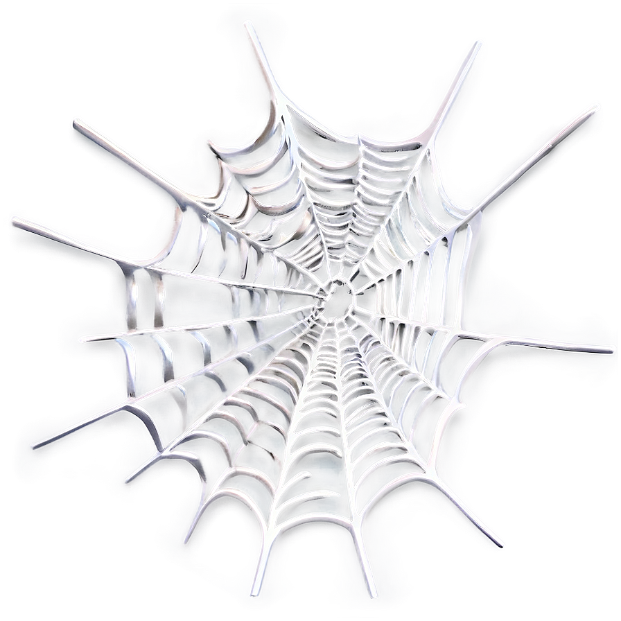 Silver Spider Web Artwork