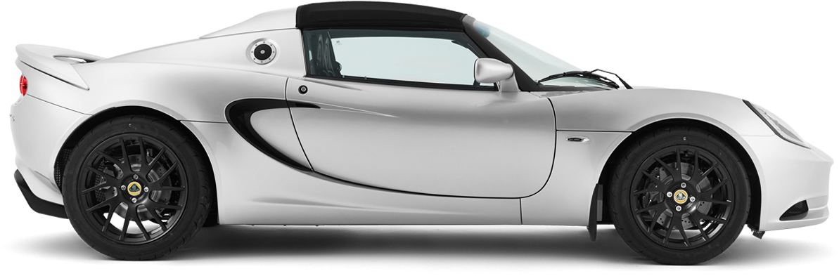 Silver Sports Car Profile View