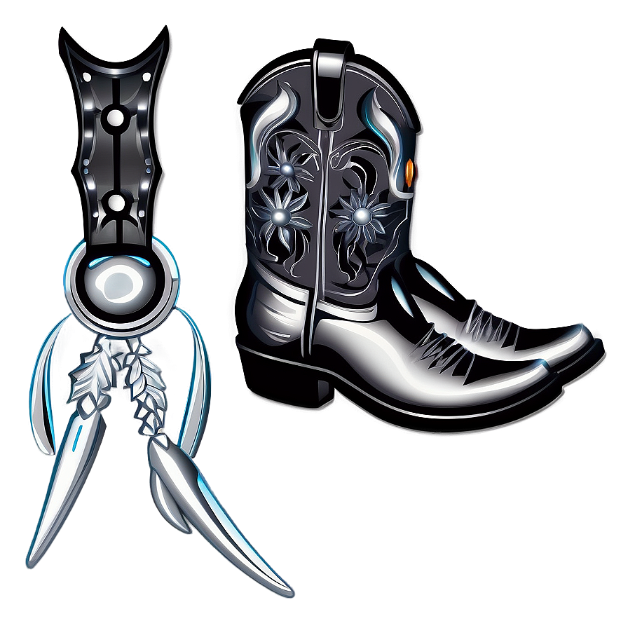 Silver Spurs Clipart Png 06252024