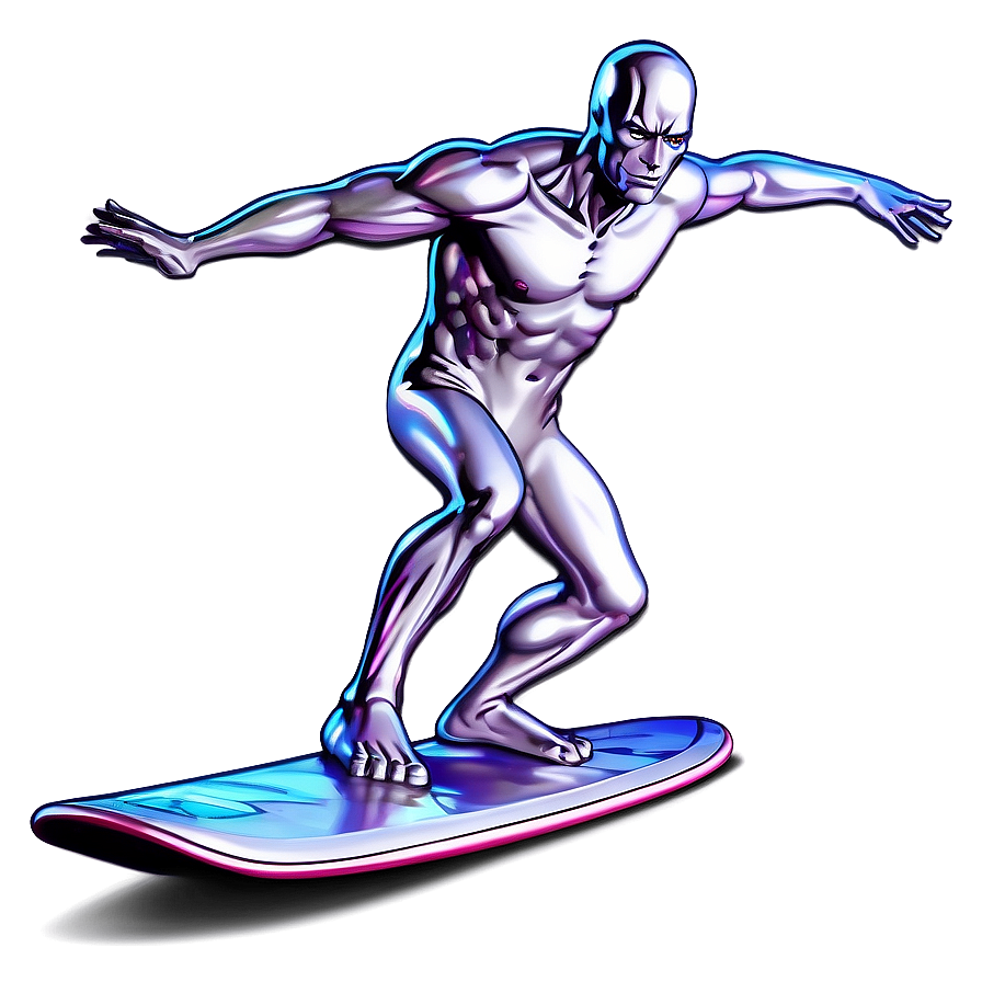 Silver Surfer Cosmic Surfing Png Tub29