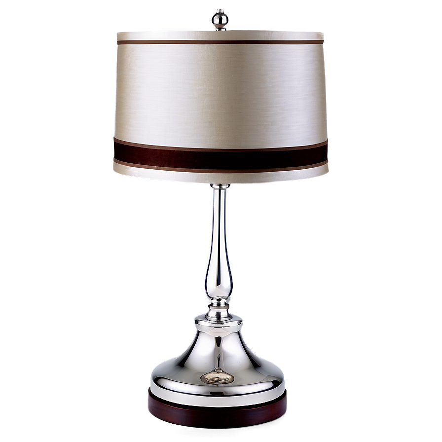 Silver Table Lamp Png 06262024