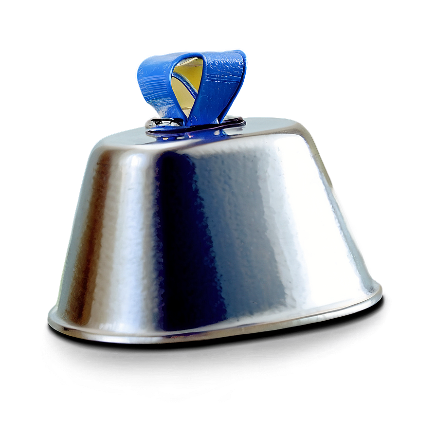 Silver-toned Cowbell Png 06132024